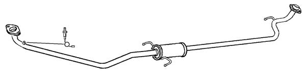 Klarius TY782L - Box With Centre Pipe  - Fits Toyota Yaris 1.0