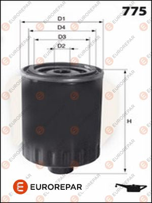 Eurorepar Oil Filter - 1637766180