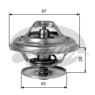 Gates Thermostat, coolant - TH01991G1