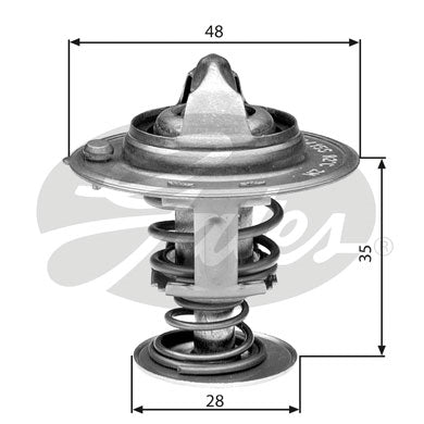 Gates Thermostat, coolant - TH30082G1