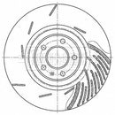 Borg & Beck Brake Disc Single Part No -BBD6198S