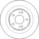 Disctech Brake Disc - Fits Citroën - ABD3273 - Rear Axle