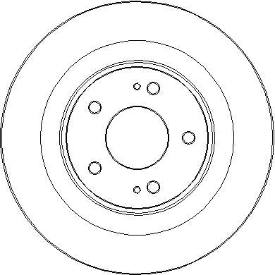 Disctech Brake Disc - Fits Citroën - ABD3273 - Rear Axle