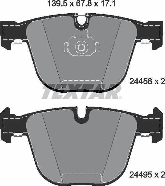 Textar Brake Pad Set - 2445801