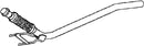Klarius VW796P - Centre Pipe  - Fits Volkswagen Transporter T5 2.5 Tdi 4Motion