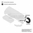 Borg & Beck Air Filter Hose Part No -BTH1470