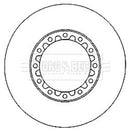 Borg & Beck Brake Disc Single Part No -BBD6025S