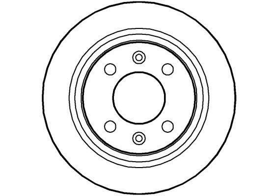 Disctech Brake Disc - Fits Ford, Saab - ABD3480 - Rear Axle