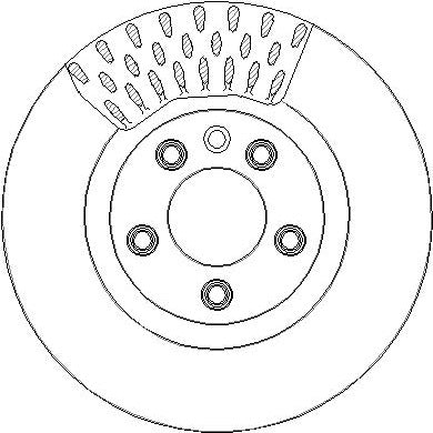 Disctech Brake Disc - Fits Porsche - ABD4007 - Front Axle