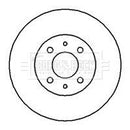 Borg & Beck Brake Disc Pair Part No -BBD5018