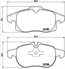 Brembo Brake Pad Set - P10011