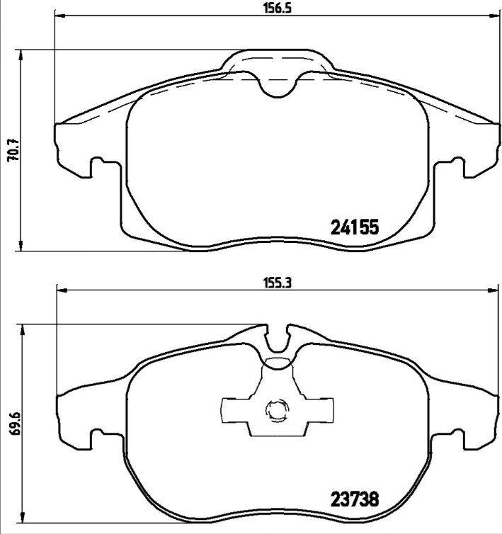 Brembo Brake Pad Set - P10011