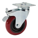 Draper PU Castor Plate/BK.-100mm DIA - 65519