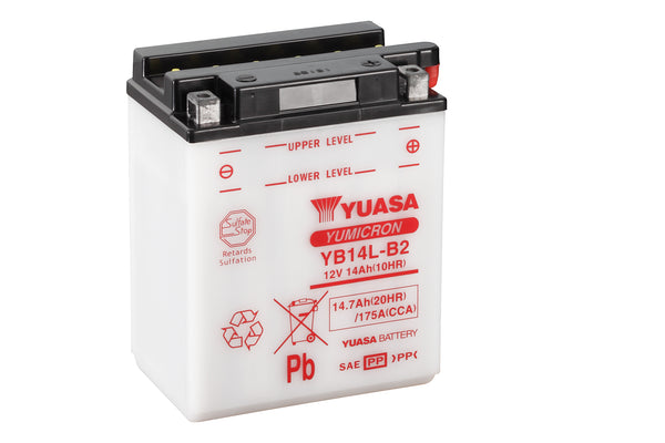 YB14L-B2 (CP) 12V Yuasa Yumicron Motorcycle Battery
