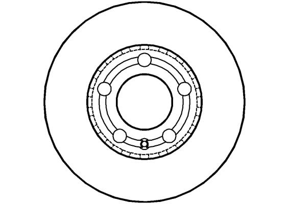 Disctech Brake Disc - Fits Mercedes-benz, Skoda - ABD2841 - Front Axle
