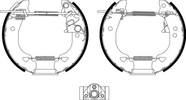 Mintex Brake Shoe Kits fits -Fiat MSP138 (also fits other vehicles)