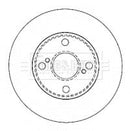 Borg & Beck Brake Disc Pair Part No -BBD4503