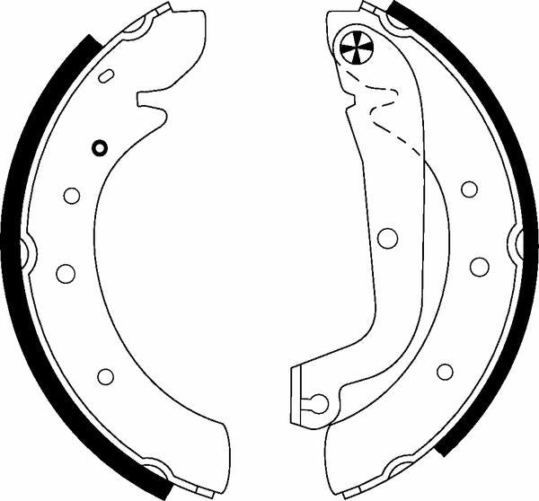 Mintex Brake Shoes fits -Alfa Romeo Citroën Fiat Nissan Peugeot Talbot MFR316 (also fits other vehicles)