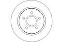 Disctech Brake Disc - Fits Ford, Mitsubishi - ABD2621 - Rear Axle