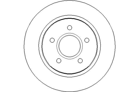 Disctech Brake Disc - Fits Ford, Mitsubishi - ABD2621 - Rear Axle