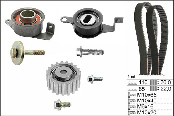 INA Timing Belt Set - Part No - 530000510