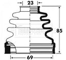 Borg & Beck Cv Joint Boot Kit Part No -BCB2879