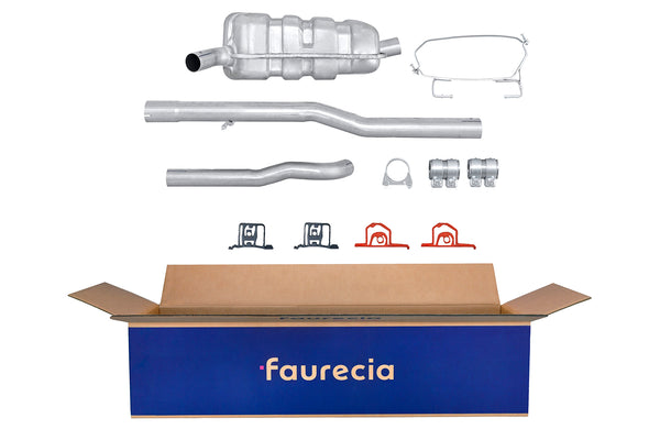 FAURECIA 8LD 366 036-311 Rear Muffler - Easy2Fit® Kit - fits VW POLO III (6N1)