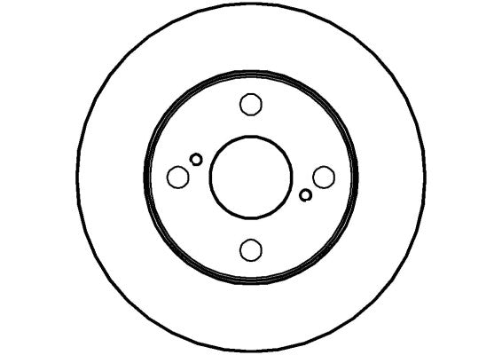 Disctech Brake Disc - Fits Honda, Toyota - ABD2897 - Rear Axle