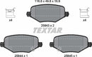 Textar Brake Pad Set - 2584301