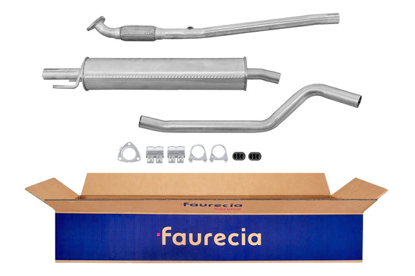 FAURECIA 8LD 366 034-901 Rear Muffler - Easy2Fit® Kit - fits RENAULT KANGOO
