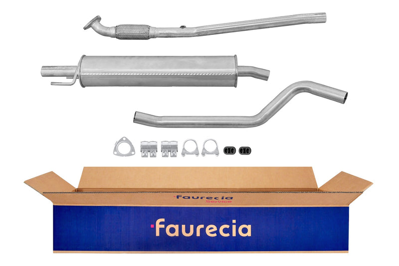 FAURECIA 8LD 366 034-901 Rear Muffler - Easy2Fit® Kit - fits RENAULT KANGOO
