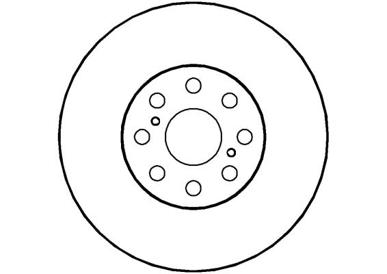 Disctech Brake Disc - Fits Toyota - ABD2818 - Rear Axle