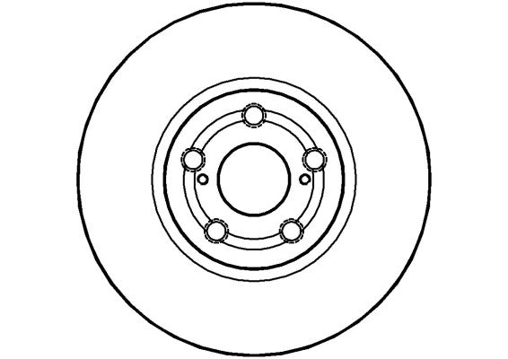 Disctech Brake Disc - Fits Toyota - ABD2158 - Front Axle