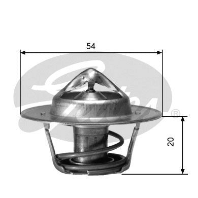 Gates Thermostat, coolant - TH00182G3