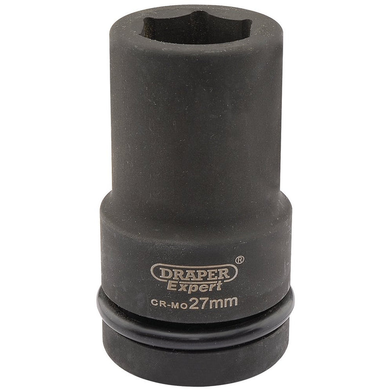 Expert HI-TORQ 6 Point Deep Impact Socket, 1" Sq Dr, 27mm