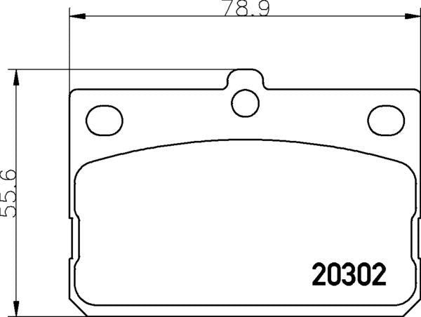 Mintex Brake Pad Set fits -Toyota MDB1063 (also fits other vehicles)
