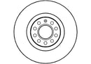 Disctech Brake Disc - Fits Audi, Land rover - ABD2745 - Front Axle