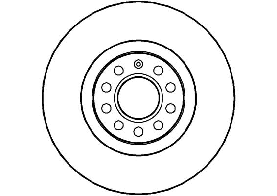Disctech Brake Disc - Fits Audi, Land rover - ABD2745 - Front Axle