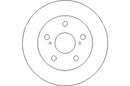 Disctech Brake Disc - Fits Smart, Toyota - ABD2237 - Rear Axle