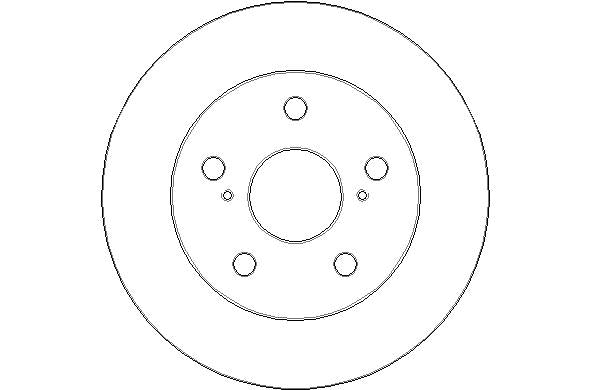 Disctech Brake Disc - Fits Smart, Toyota - ABD2237 - Rear Axle