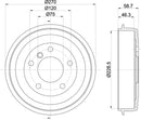 Mintex Brake Drum (Single) fits -BMW MBD224 (also fits other vehicles)