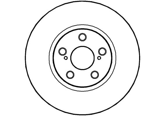 Disctech Brake Disc - Fits Toyota - ABD2813 - Front Axle