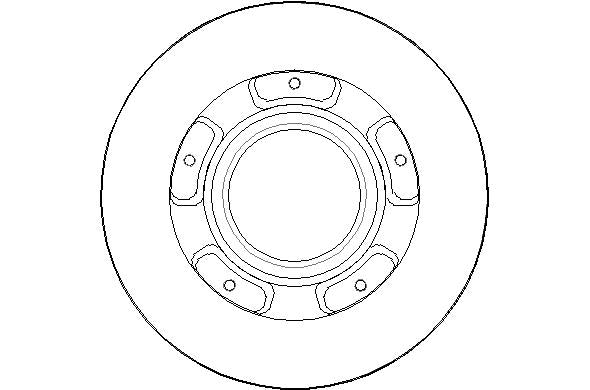 Disctech Brake Disc - Fits Ford, Nissan - ABD3131 - Rear Axle