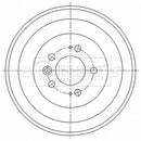 Borg & Beck Brake Drum (Single) -BBR7275