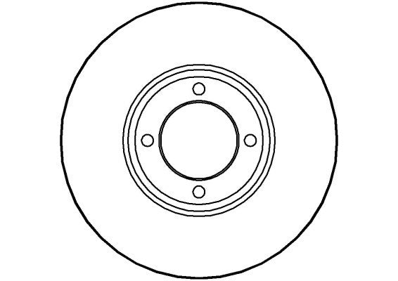 Disctech Brake Disc - Fits Fiat, Ford - ABD2645 - Front Axle