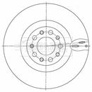 Borg & Beck Brake Disc Single Part No -BBD6166S