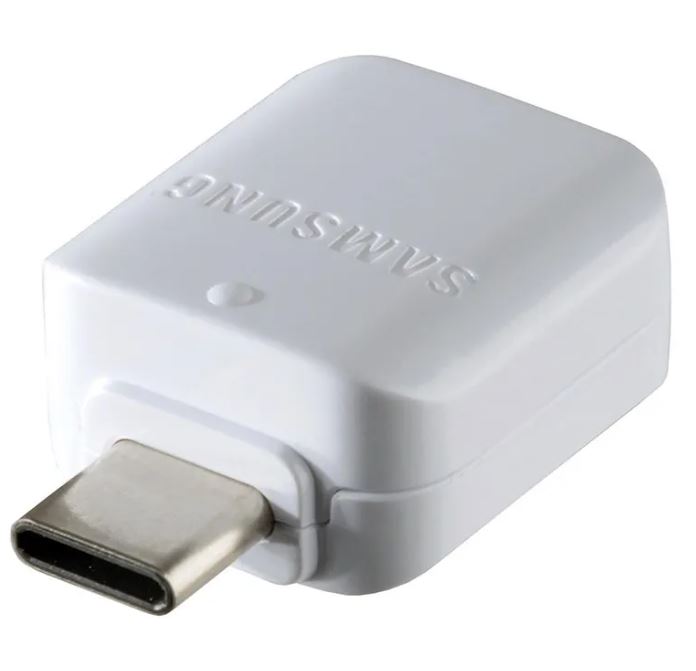 New Samsung White C To USB OTG Connector Adapter