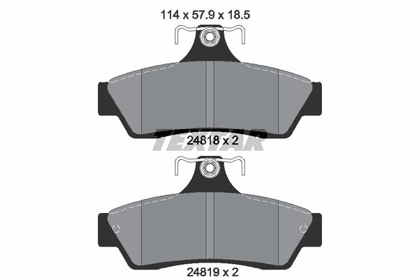 Textar Brake Pad Set - 2481801
