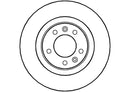 Disctech Brake Disc - Fits Citroën - ABD2284 - Rear Axle