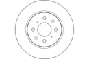 Disctech Brake Disc - Fits Honda, Hyundai - ABD3064 - Rear Axle